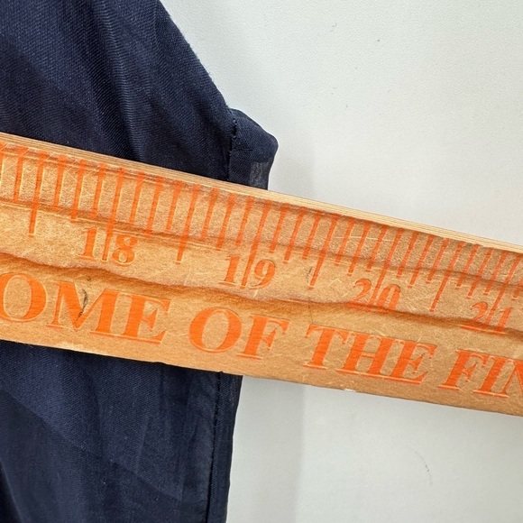 TEMPO PARIS SILK Vintage Navy quiet luxury sleeveless lightweight woman dress M - Picture 9 of 13